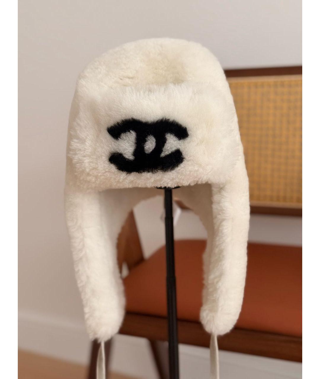 CHANEL Белая шапка, фото 2