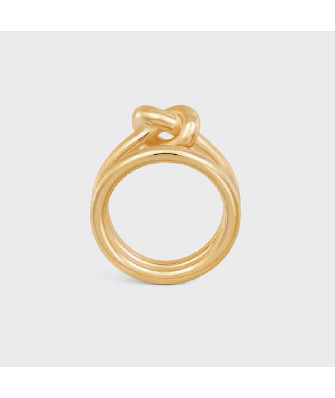CELINE Золотое латунное кольцо, фото 4