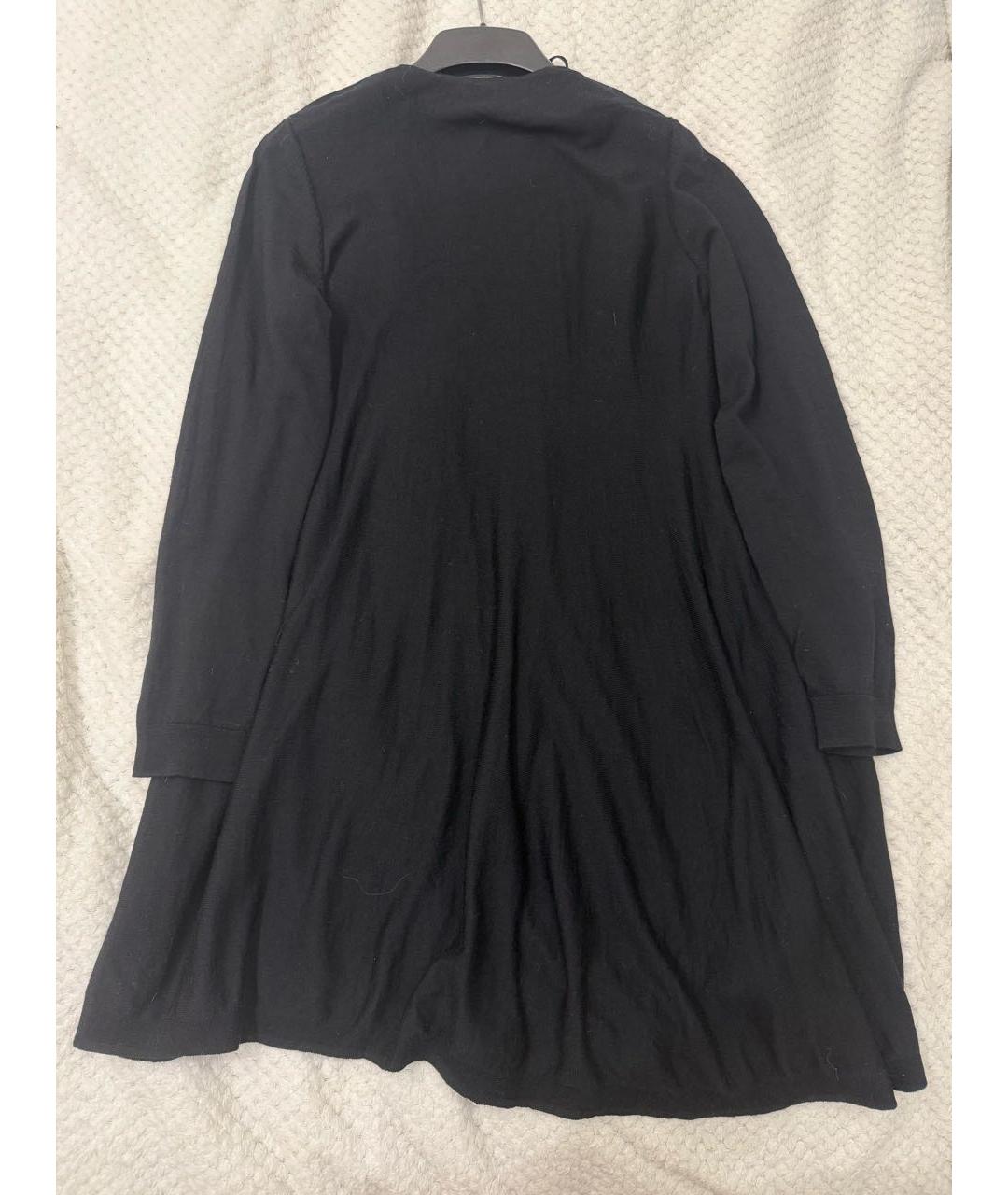 COS Черное шерстяное повседневное платье, фото 5