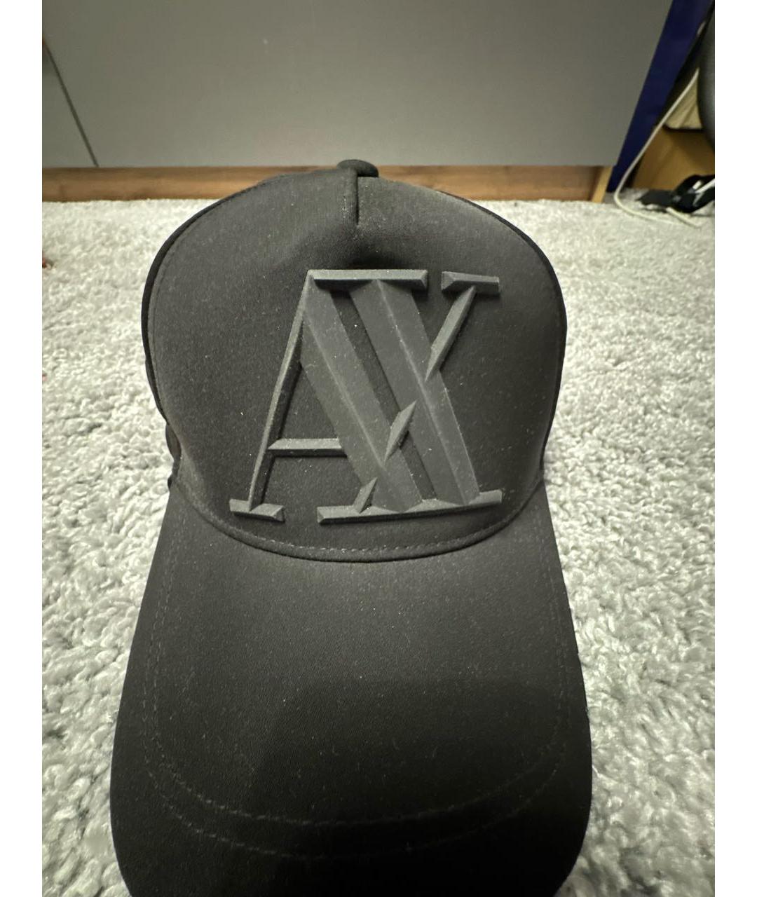 ARMANI EXCHANGE Черная синтетическая кепка/бейсболка, фото 3