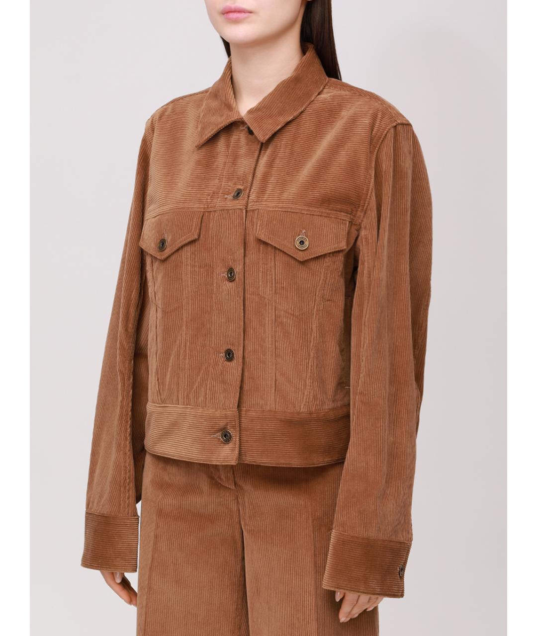 JACOB COHEN Коричневая куртка, фото 4