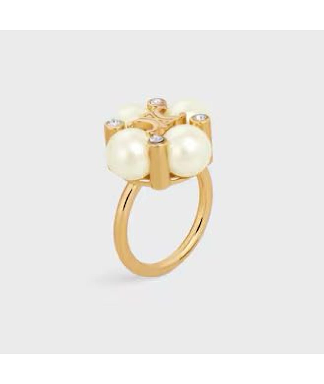 CELINE Золотое латунное кольцо, фото 2