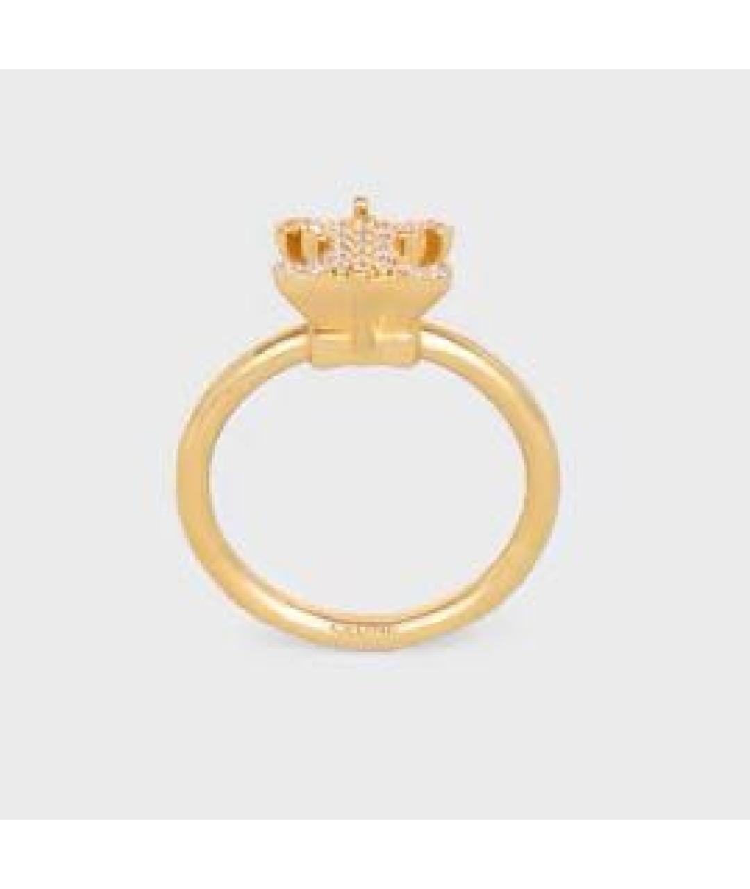 CELINE Золотое латунное кольцо, фото 5