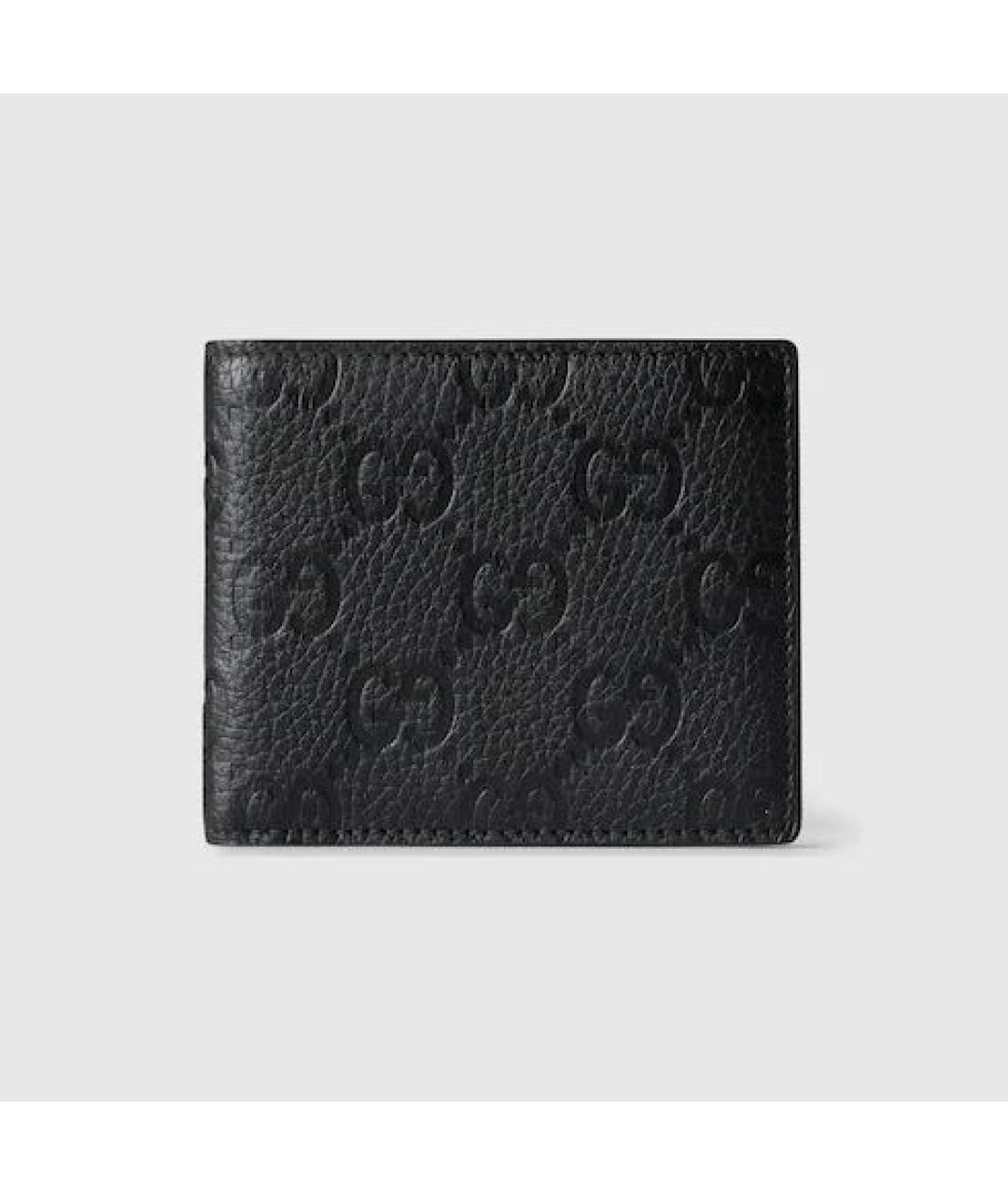 GUCCI Черный кожаный кошелек, фото 5