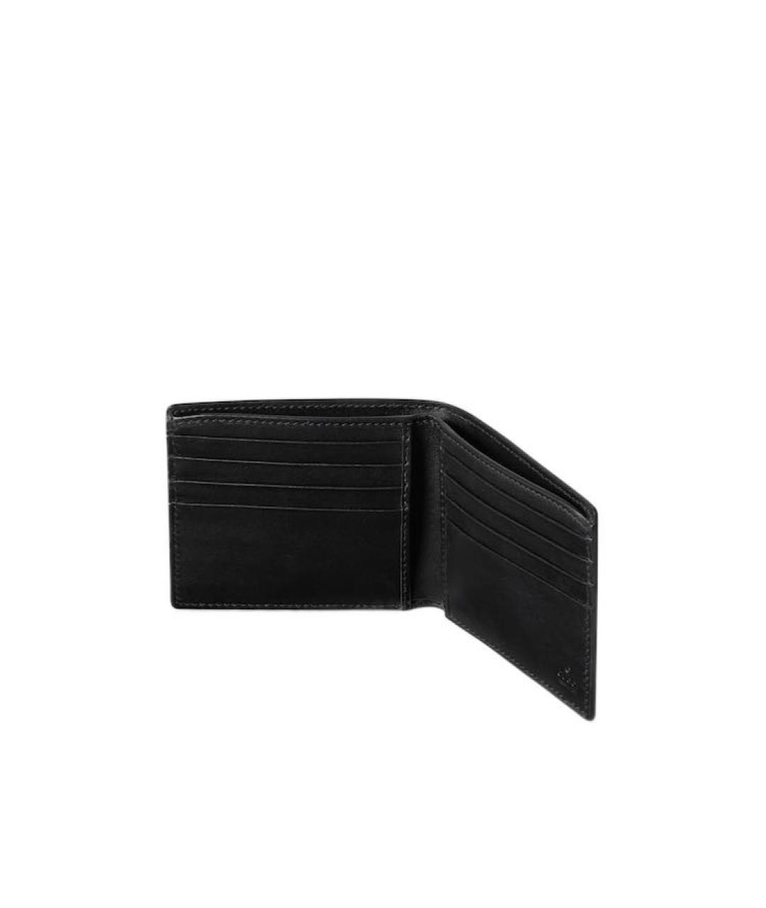 GUCCI Черный кожаный кошелек, фото 4