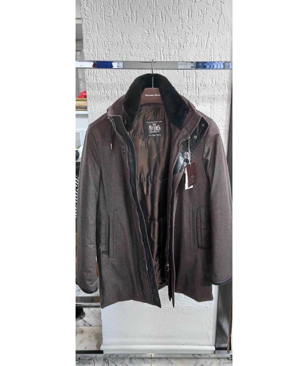 MASSIMO SFORZA Коричневая шерстяная куртка, фото 3