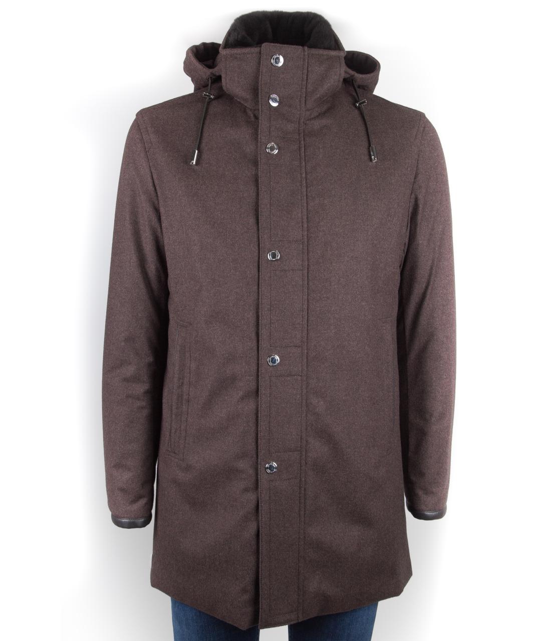 MASSIMO SFORZA Коричневая шерстяная куртка, фото 4