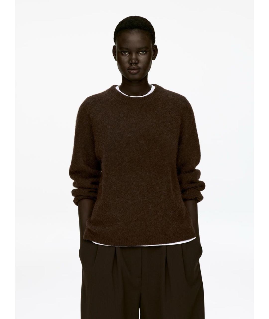 ARKET Коричневый шерстяной джемпер / свитер, фото 6