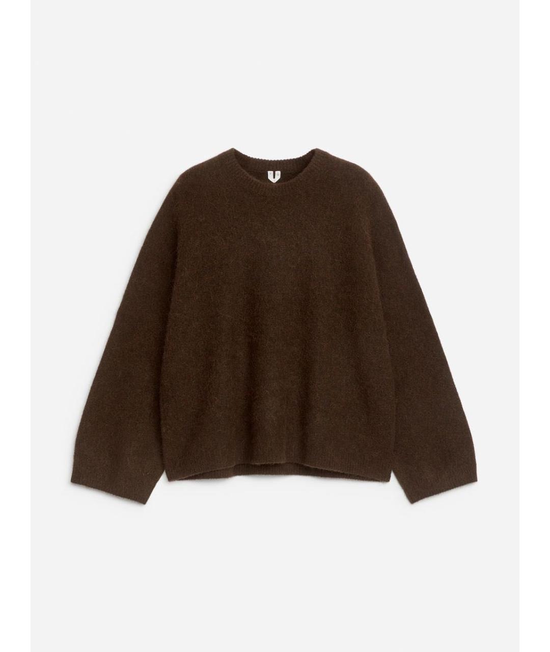 ARKET Коричневый шерстяной джемпер / свитер, фото 7
