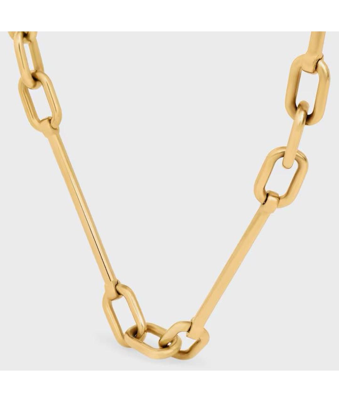 CELINE Золотое латунное колье, фото 5