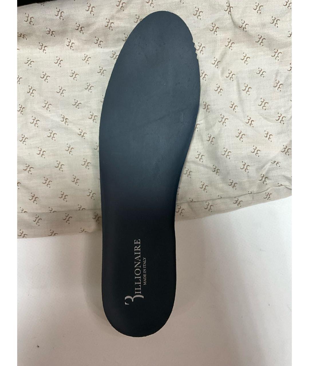 BILLIONAIRE Синие нубуковые низкие кроссовки / кеды, фото 6