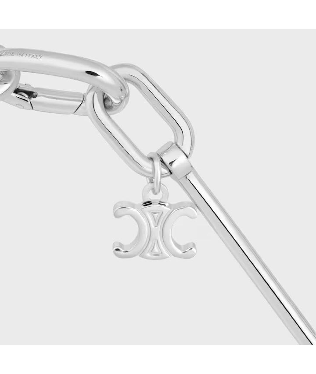 CELINE Серебряное латунное колье, фото 4