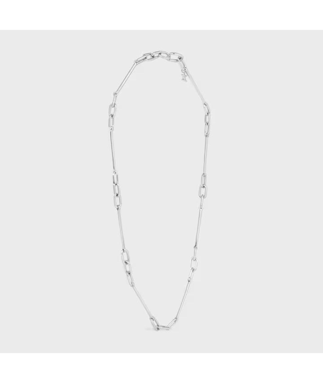 CELINE Серебряное латунное колье, фото 3