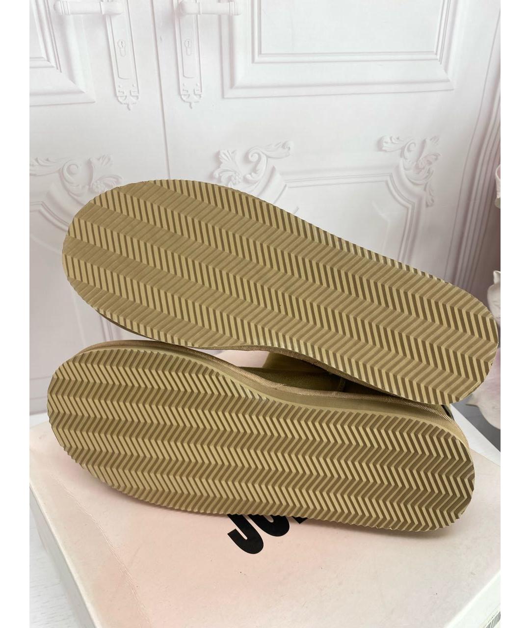 JUICY COUTURE Бежевые замшевые сапоги, фото 6