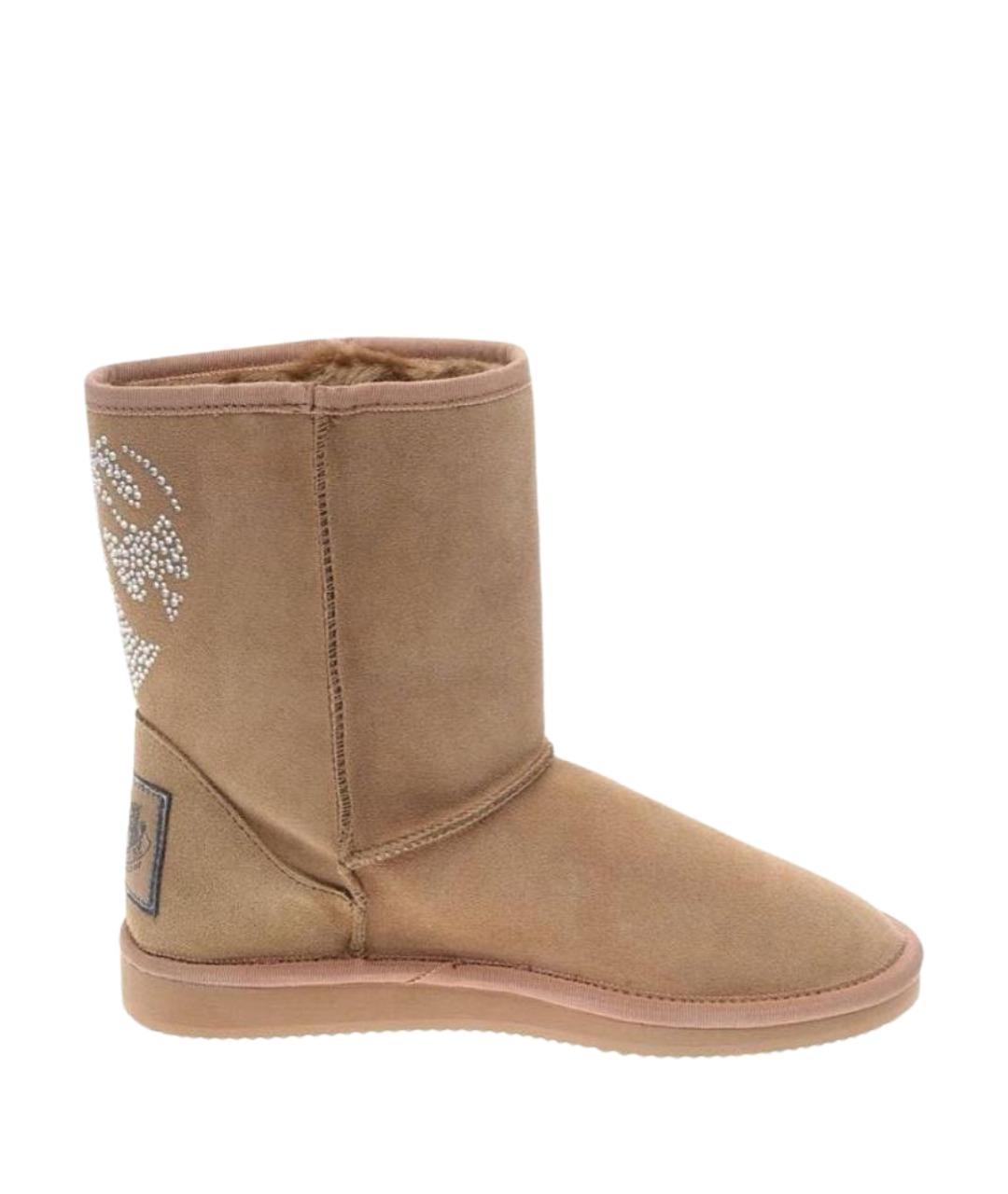 JUICY COUTURE Бежевые замшевые сапоги, фото 10