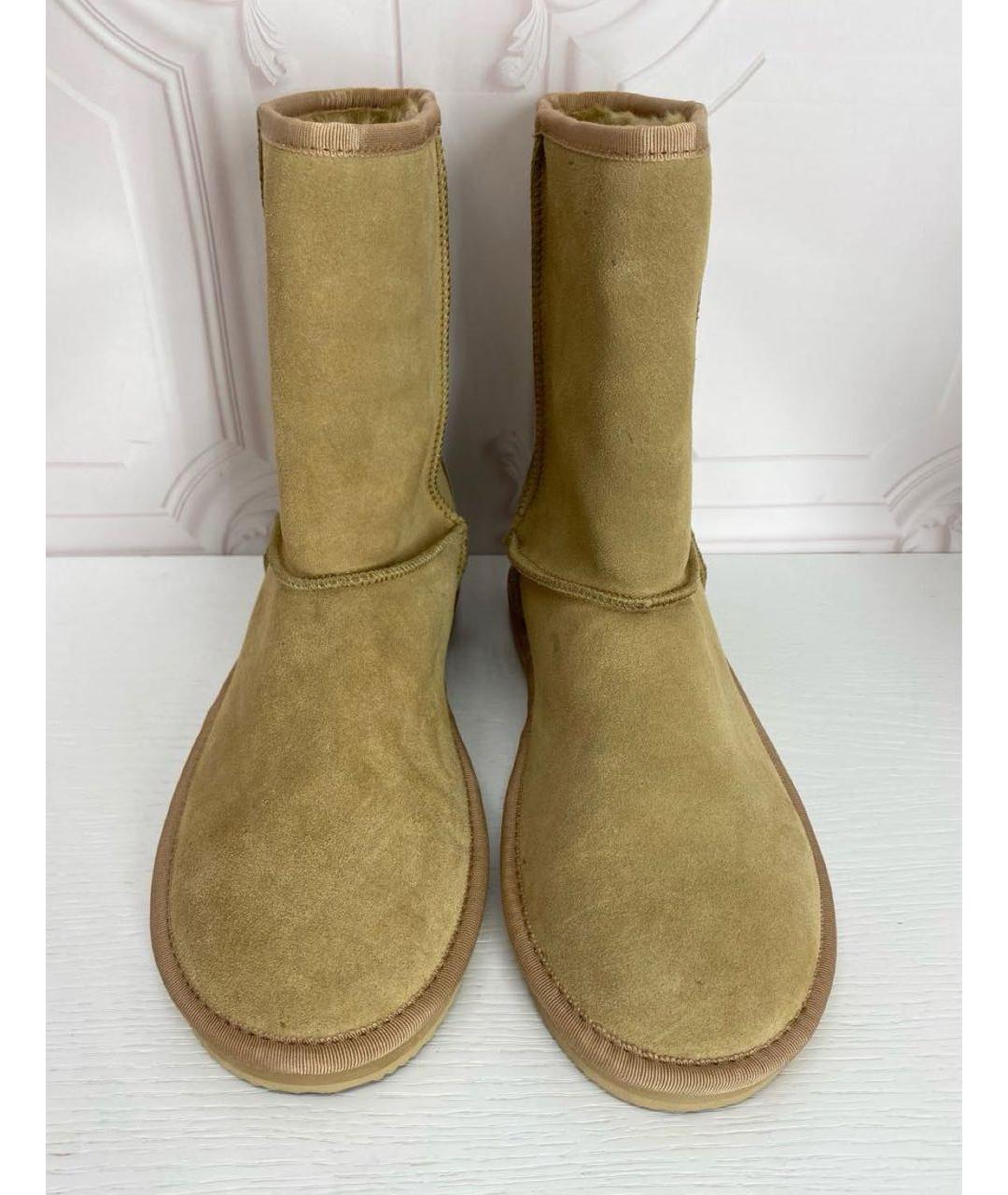 JUICY COUTURE Бежевые замшевые сапоги, фото 2