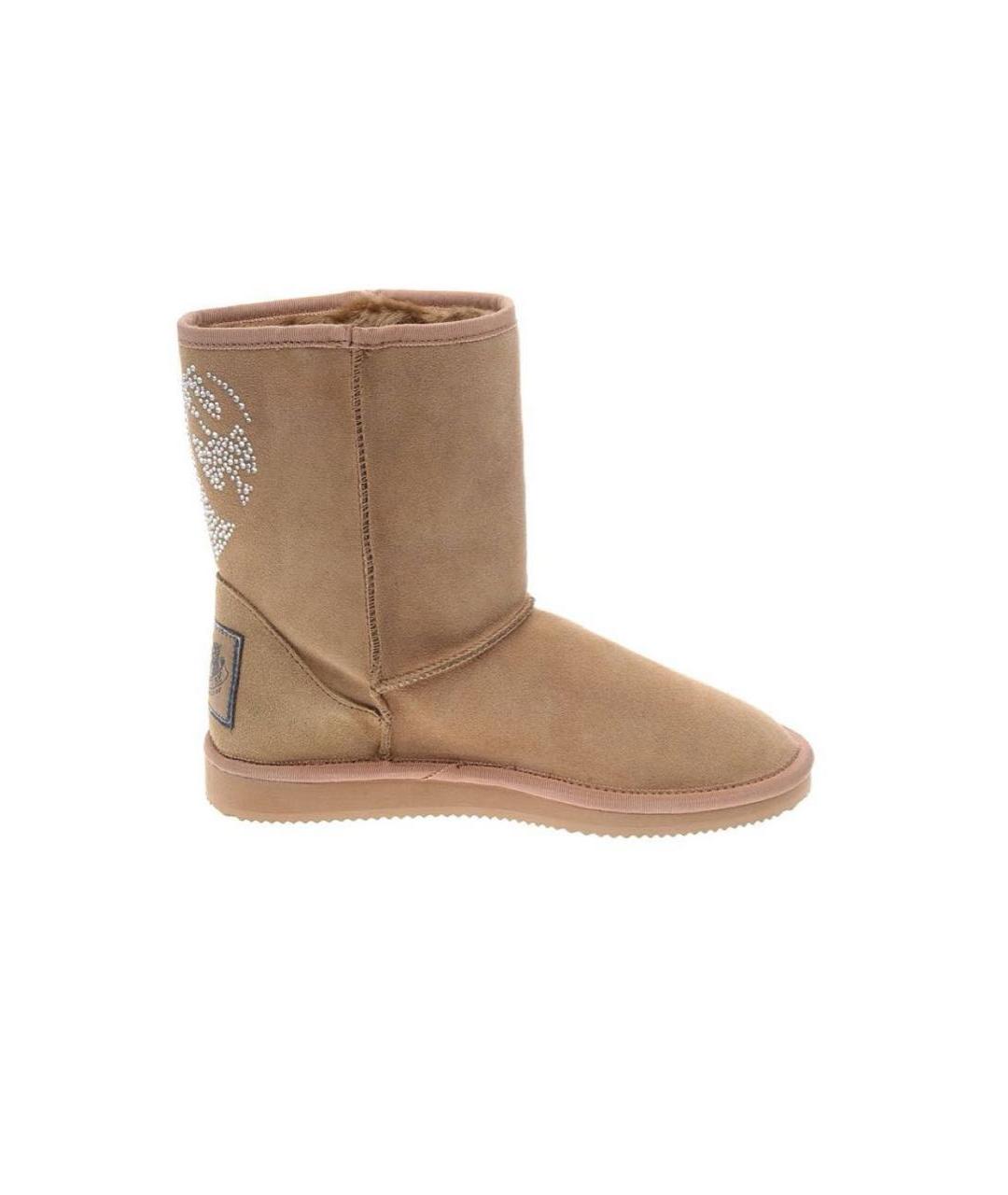 JUICY COUTURE Бежевые замшевые сапоги, фото 9