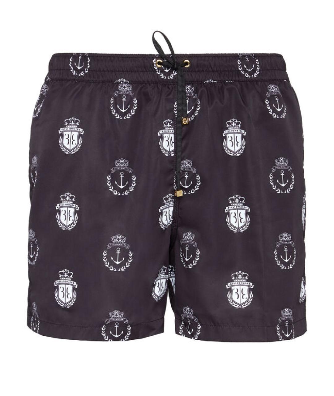 BILLIONAIRE Черные полиэстеровые шорты, фото 1