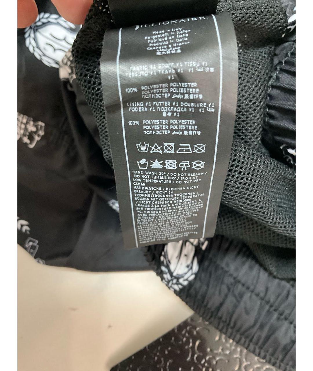 BILLIONAIRE Черные полиэстеровые шорты, фото 7