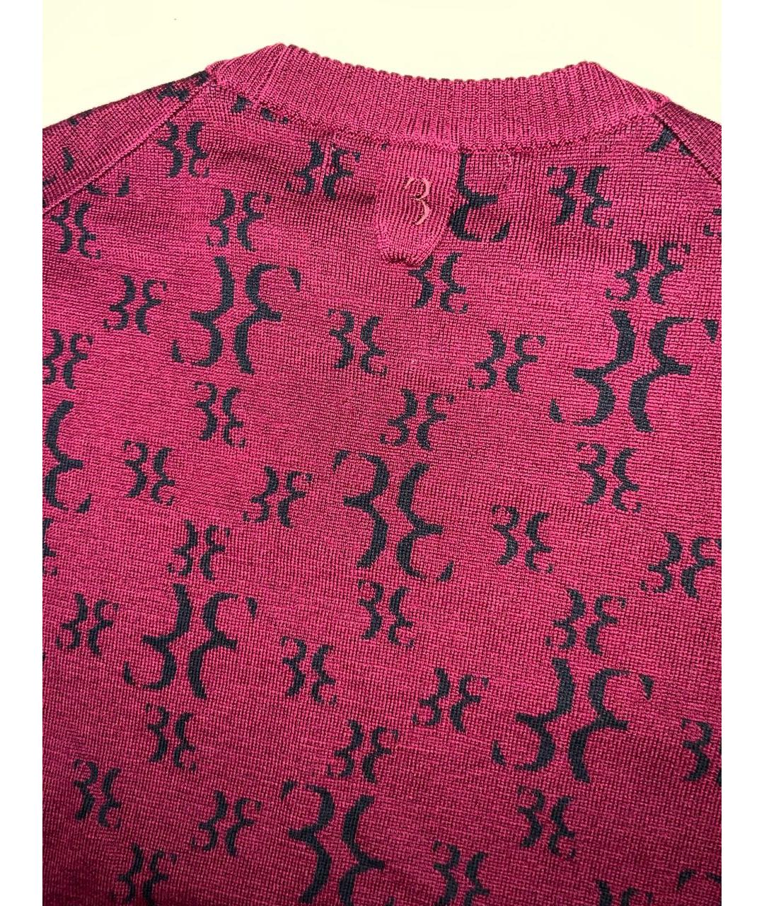 BILLIONAIRE Бордовый шерстяной джемпер / свитер, фото 7