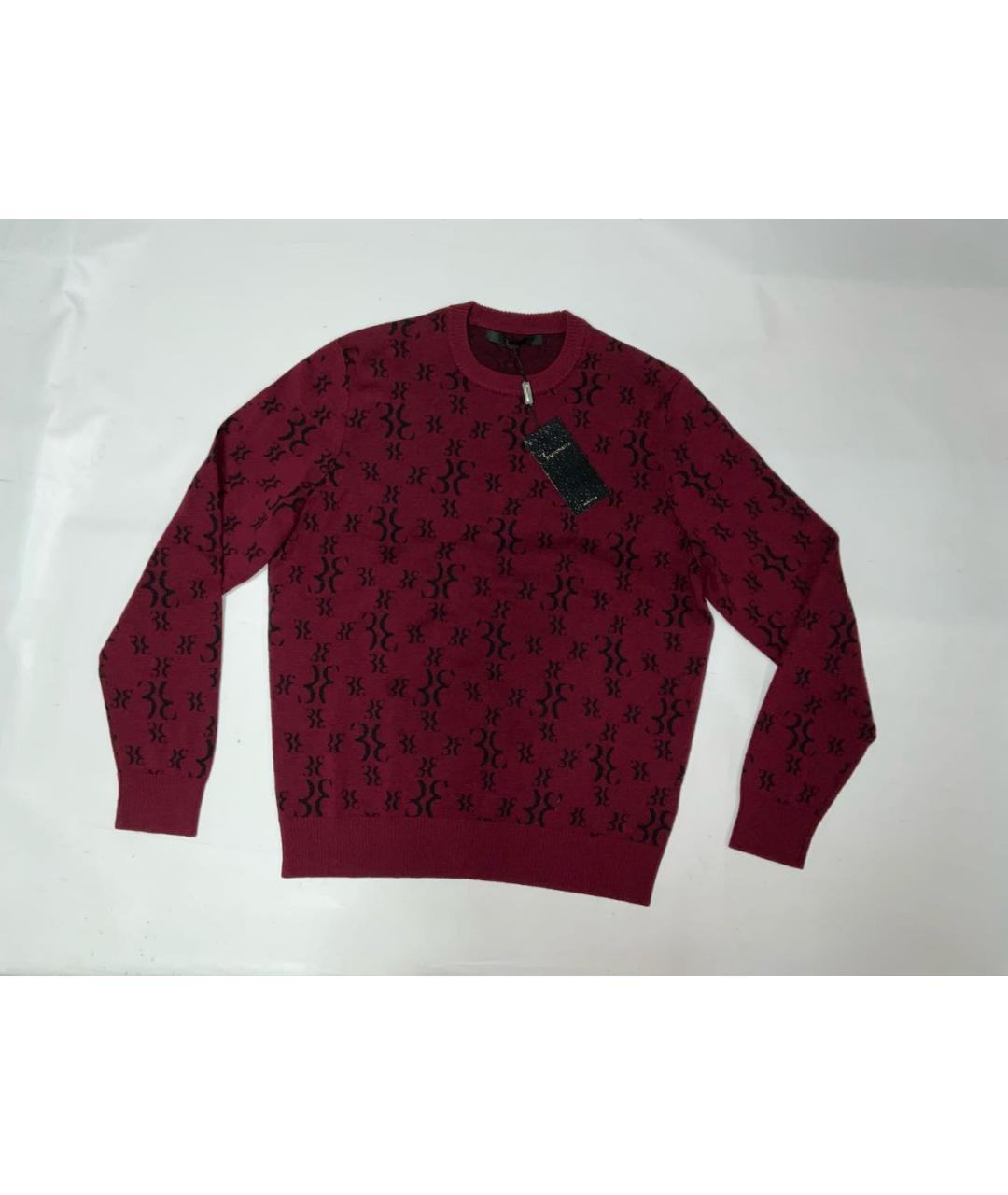 BILLIONAIRE Бордовый шерстяной джемпер / свитер, фото 8