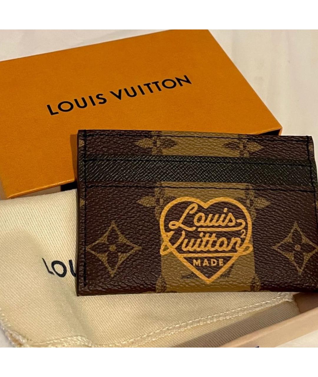 LOUIS VUITTON Коричневый кардхолдер, фото 2