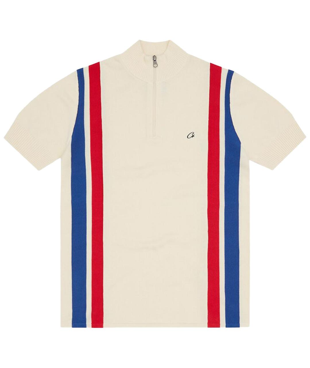 CORTEIZ Бежевое хлопковое поло с коротким рукавом, фото 1