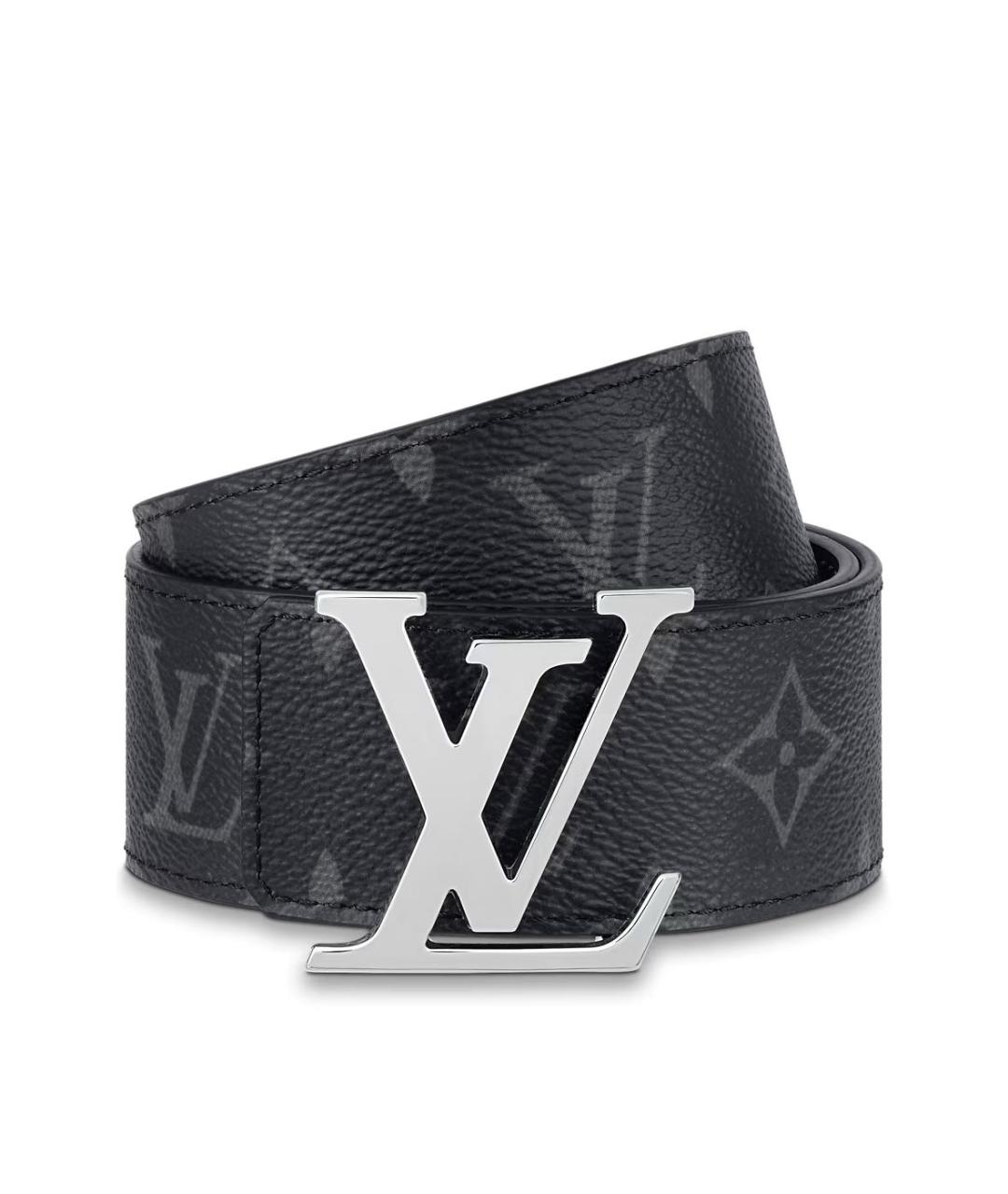 LOUIS VUITTON Темно-синий кожаный ремень, фото 2