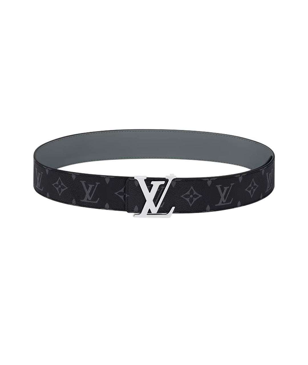 LOUIS VUITTON Темно-синий кожаный ремень, фото 1