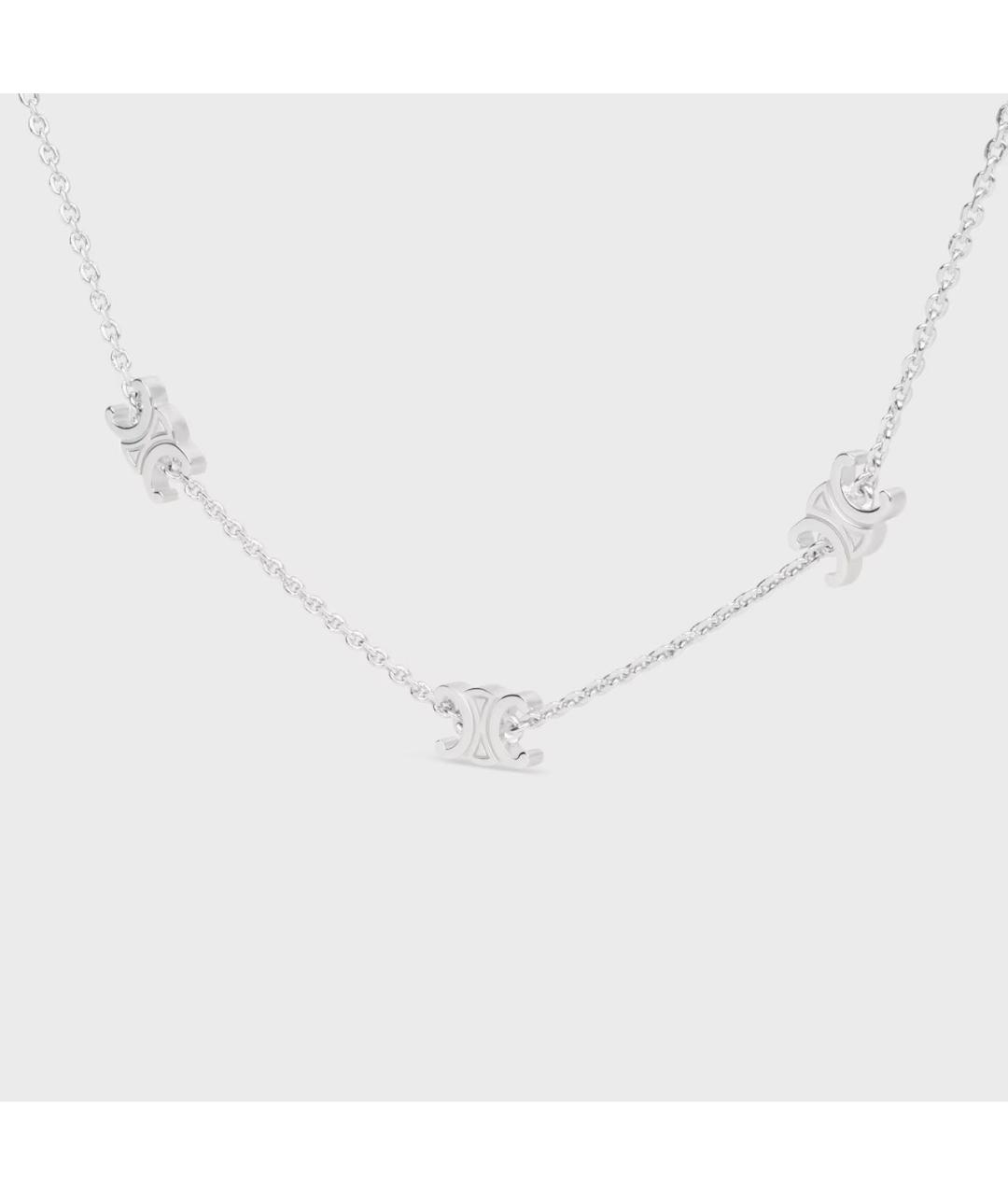 CELINE Серебряное латунное колье, фото 2