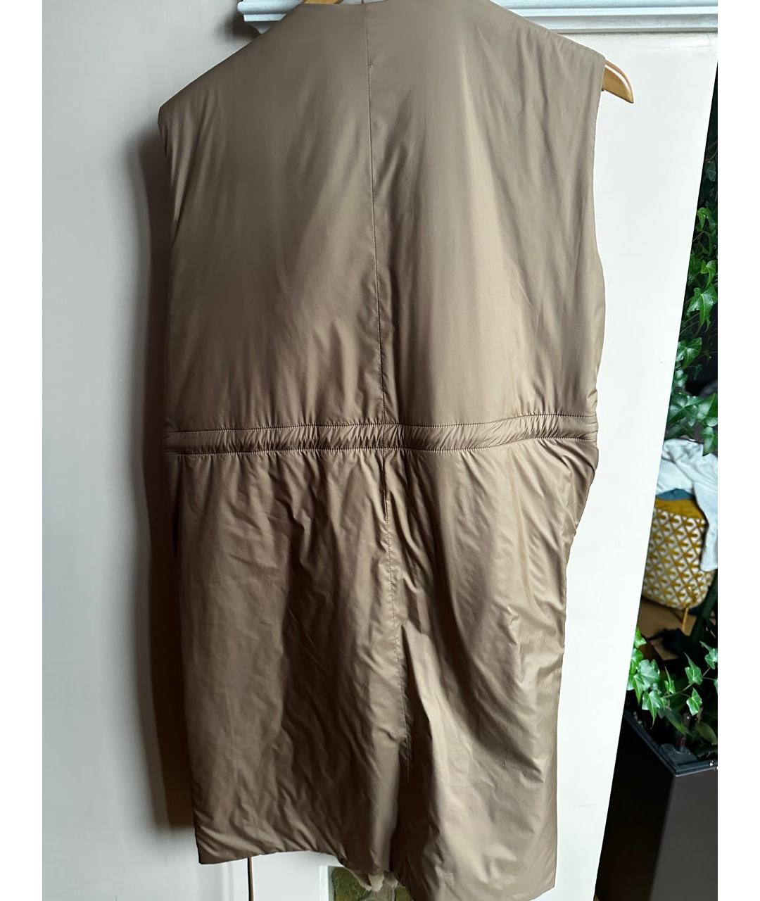 MAX MARA Бежевый меховой жилет, фото 3