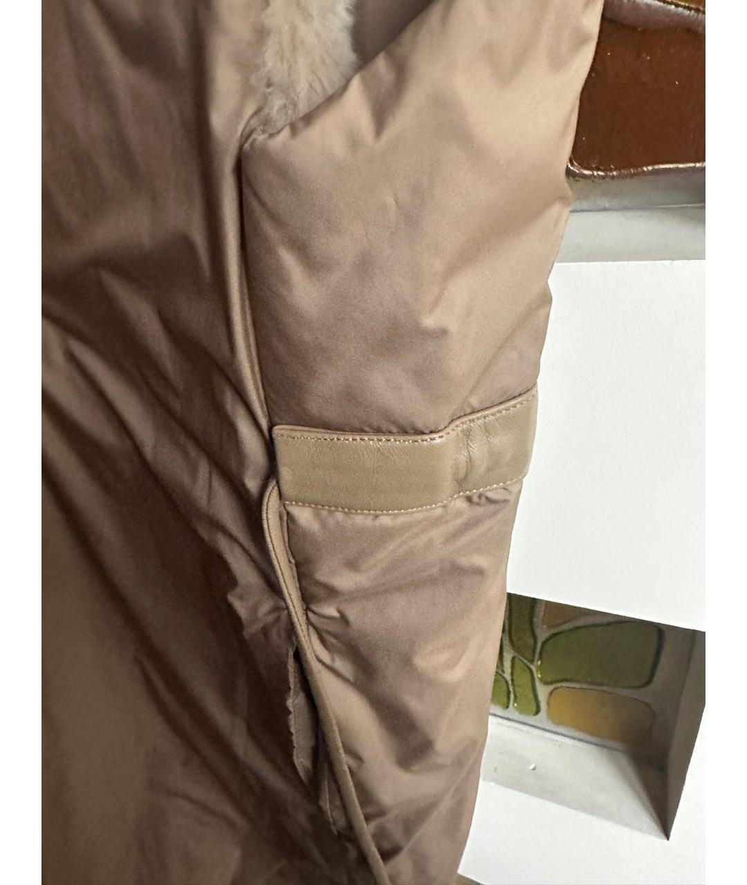 MAX MARA Бежевый меховой жилет, фото 6