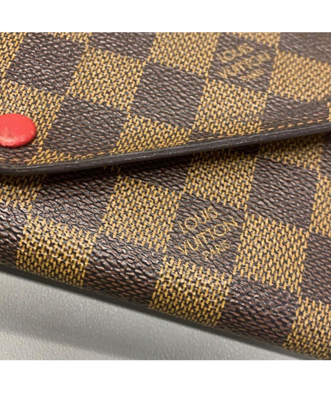 LOUIS VUITTON Коричневый кошелек, фото 7