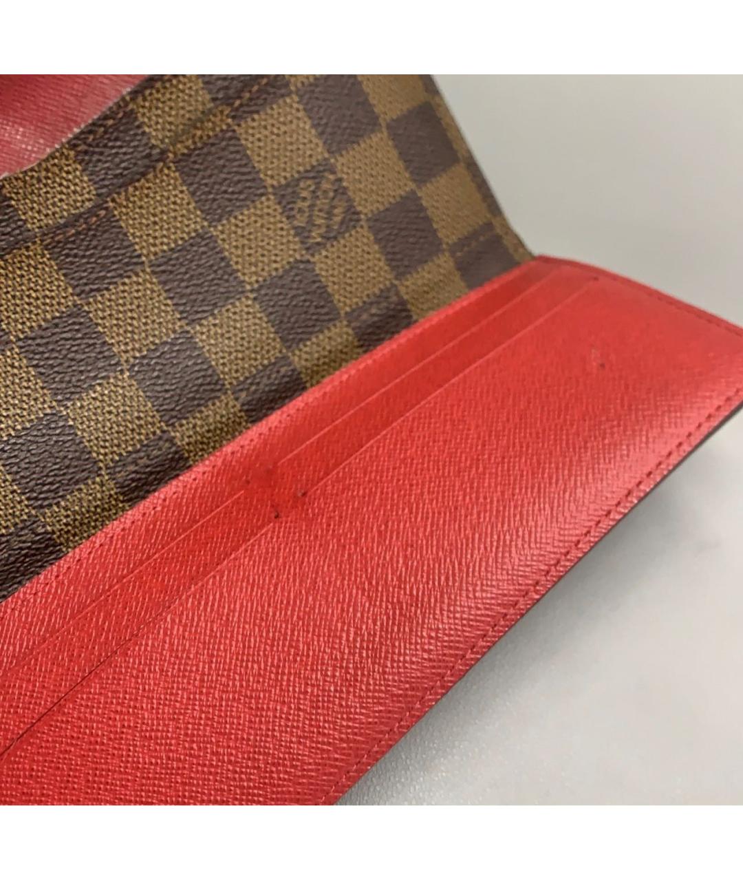 LOUIS VUITTON Коричневый кошелек, фото 4