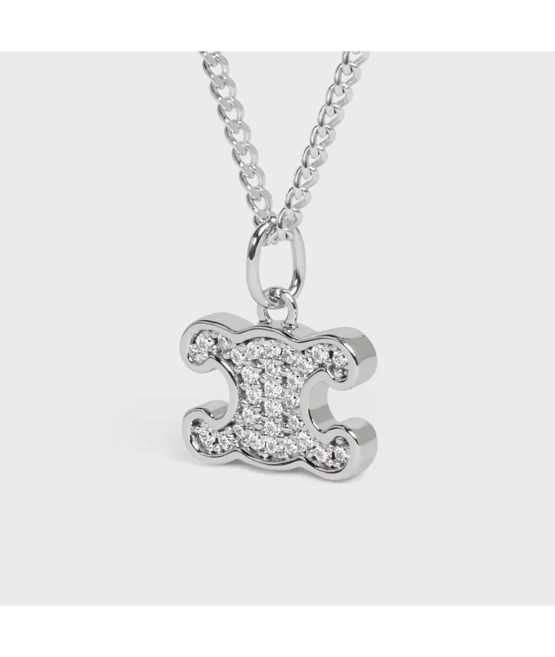 CELINE Серебряное латунное колье, фото 2