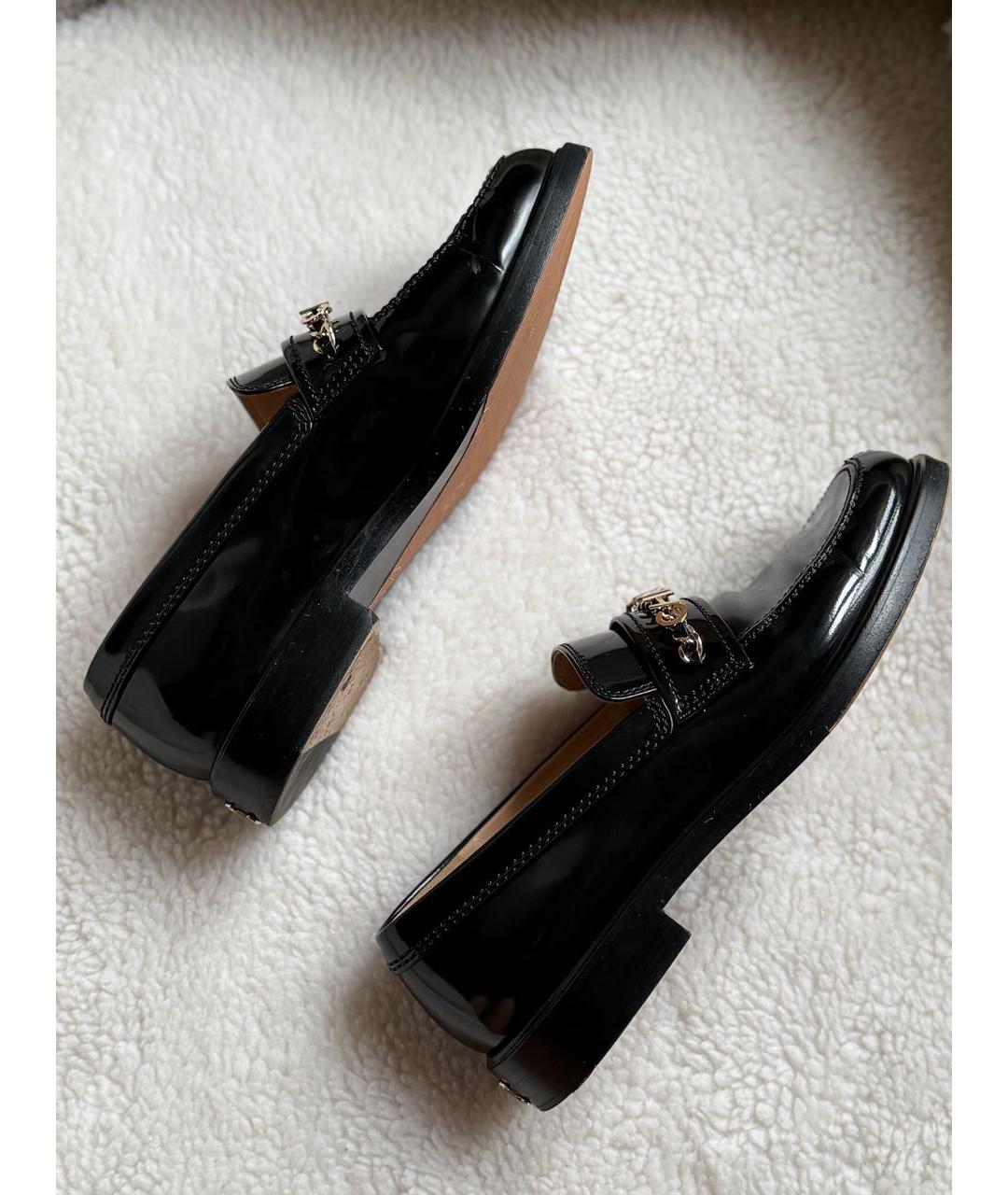 CHANEL Черные кожаные лоферы, фото 7