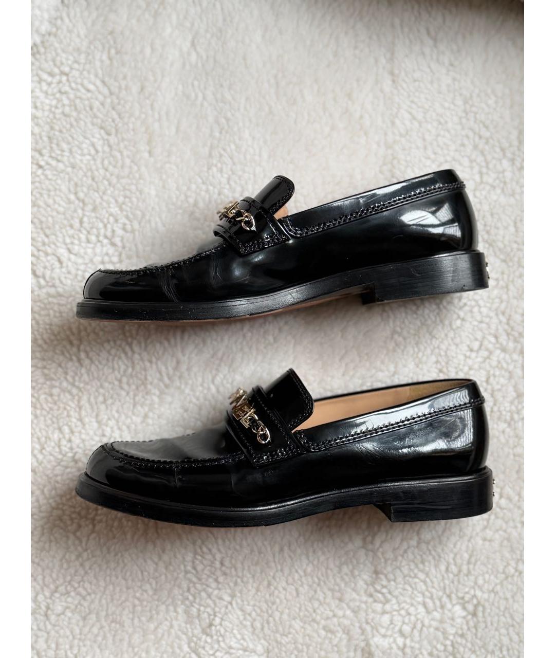 CHANEL Черные кожаные лоферы, фото 6
