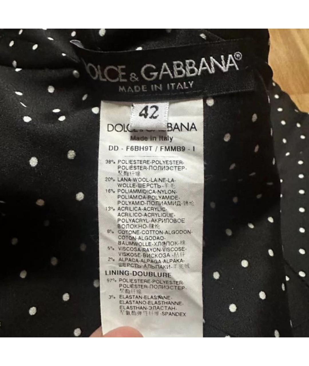 DOLCE&GABBANA Серое твидовое повседневное платье, фото 4