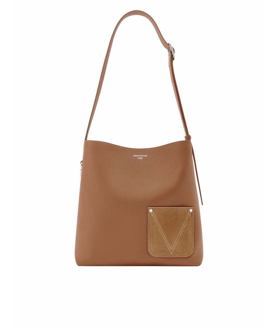 LOUIS VUITTON Оранжевая кожаная сумка тоут, фото 1