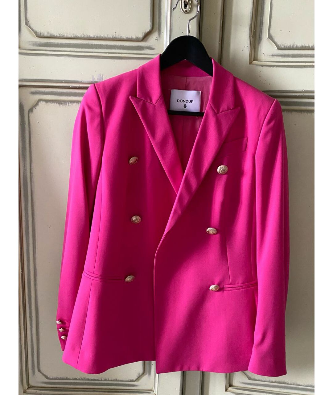DONDUP Розовый шерстяной жакет/пиджак, фото 2