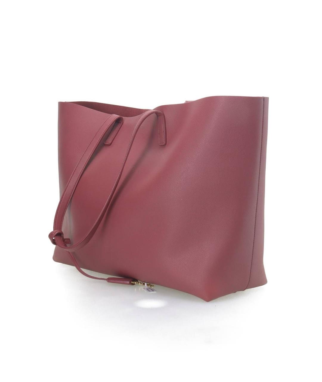 SAINT LAURENT Розовая кожаная сумка с короткими ручками, фото 2