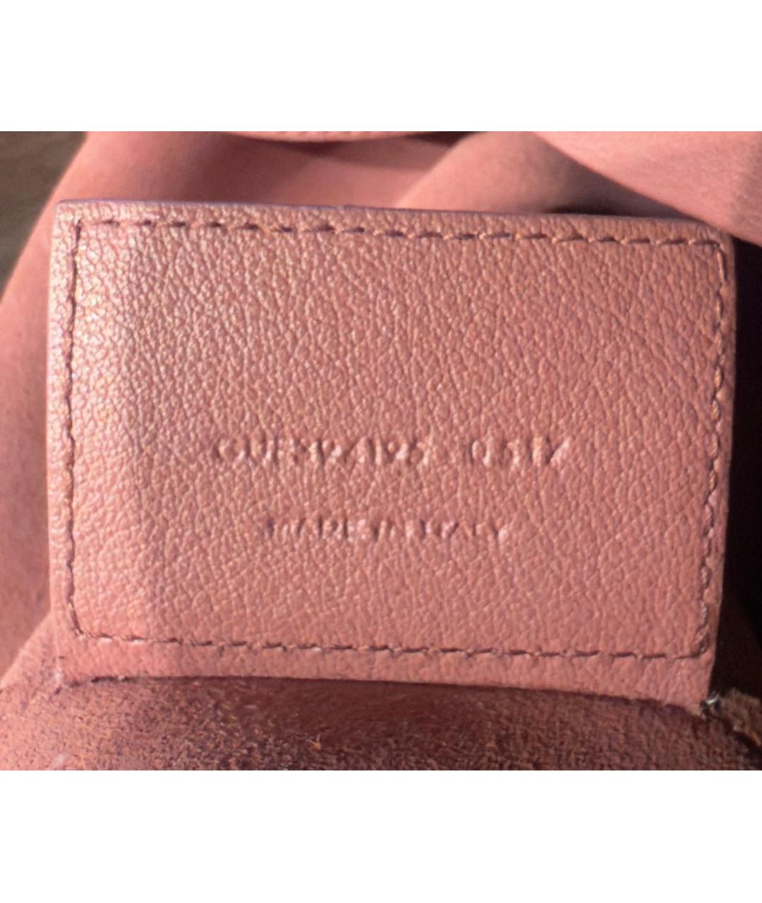 SAINT LAURENT Розовая кожаная сумка с короткими ручками, фото 7