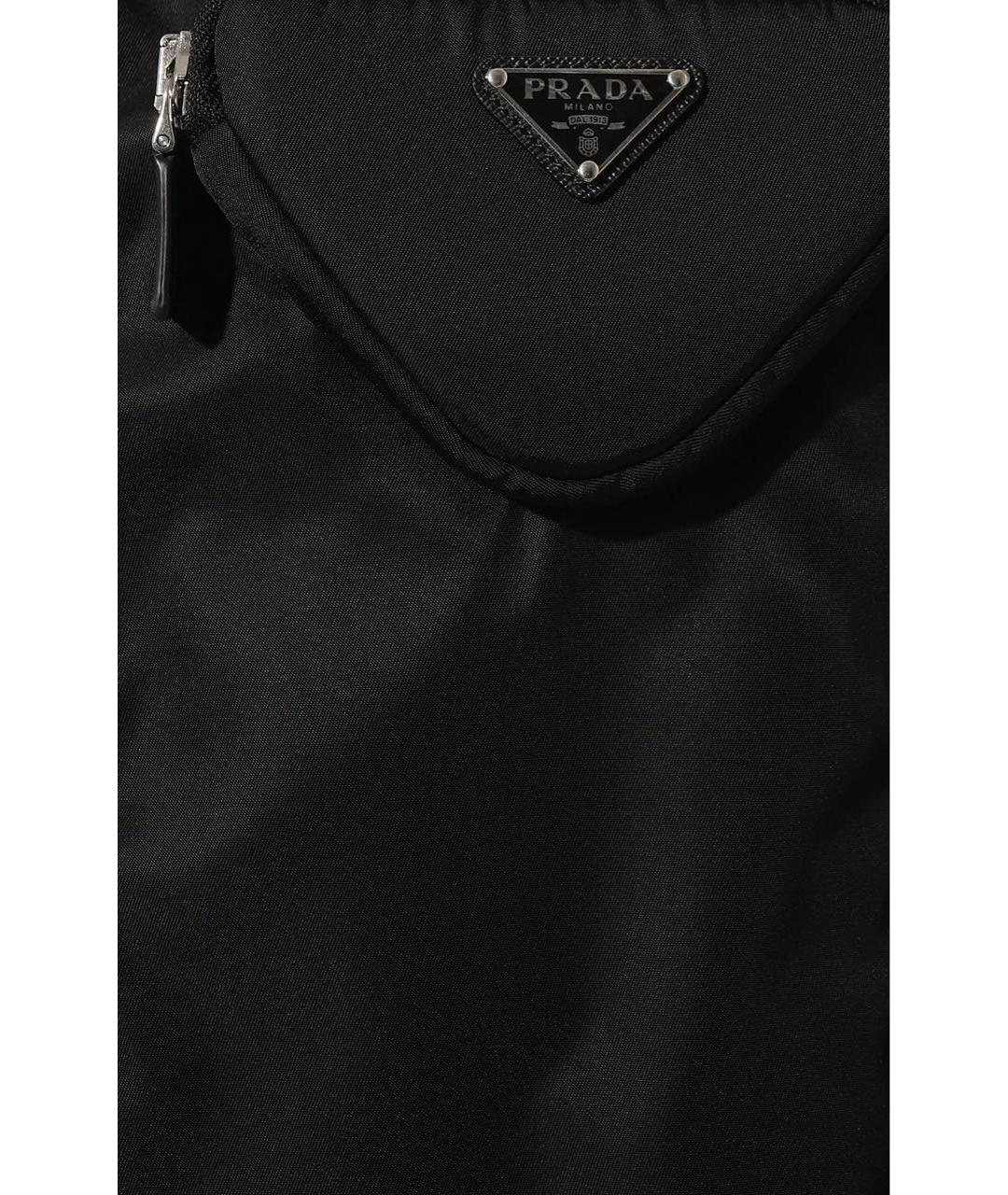 PRADA Черная полиэстеровая куртка, фото 4
