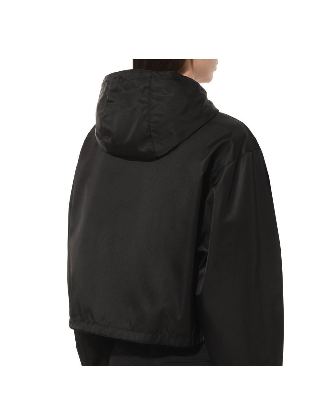 PRADA Черная полиэстеровая куртка, фото 2