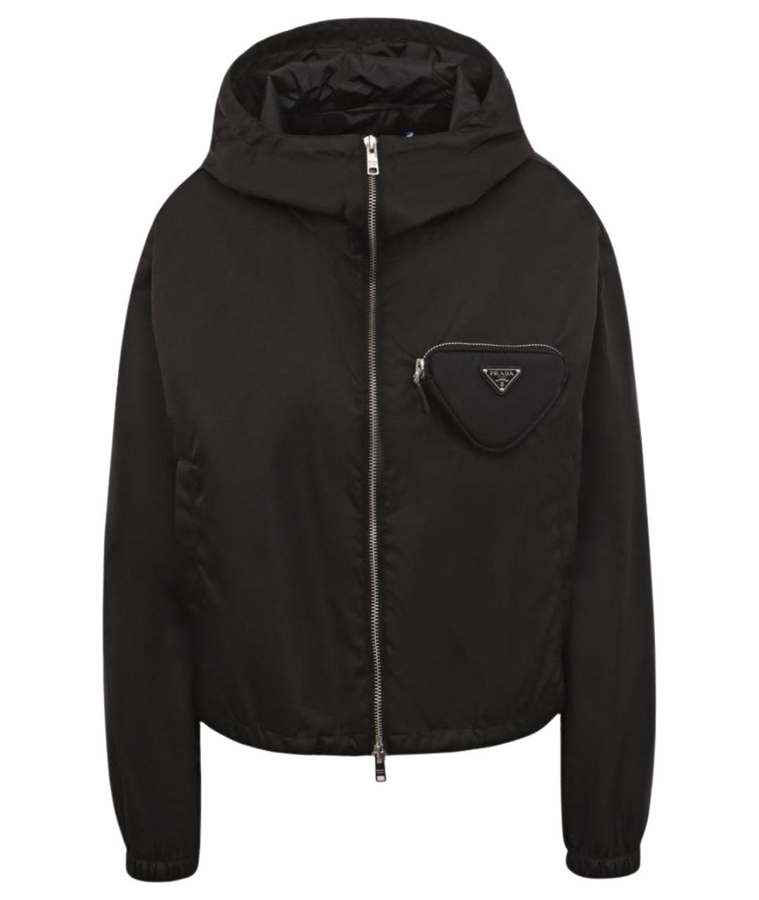 PRADA Черная полиэстеровая куртка, фото 1