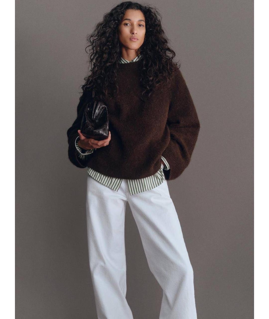 ARKET Коричневый шерстяной джемпер / свитер, фото 7