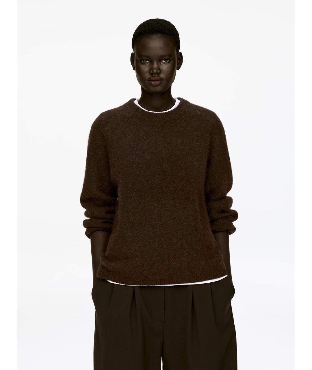 ARKET Коричневый шерстяной джемпер / свитер, фото 5