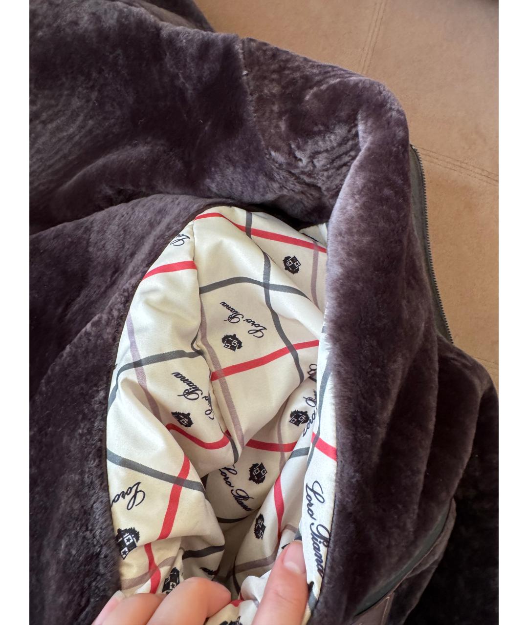 LORO PIANA Бежевая меховая куртка, фото 8