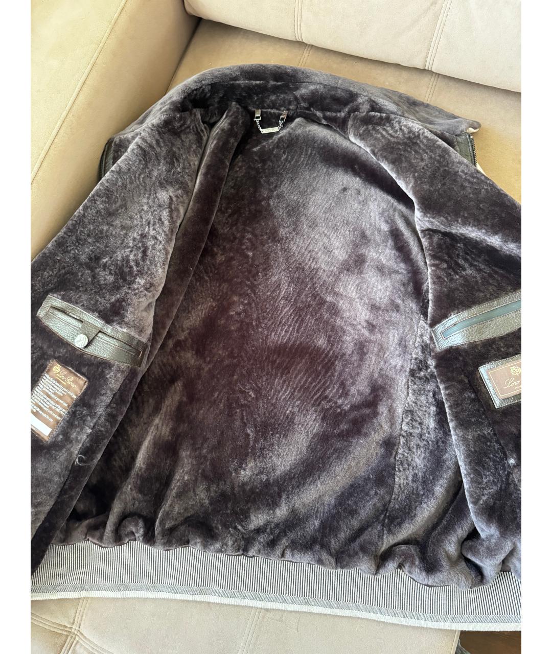 LORO PIANA Бежевая меховая куртка, фото 5