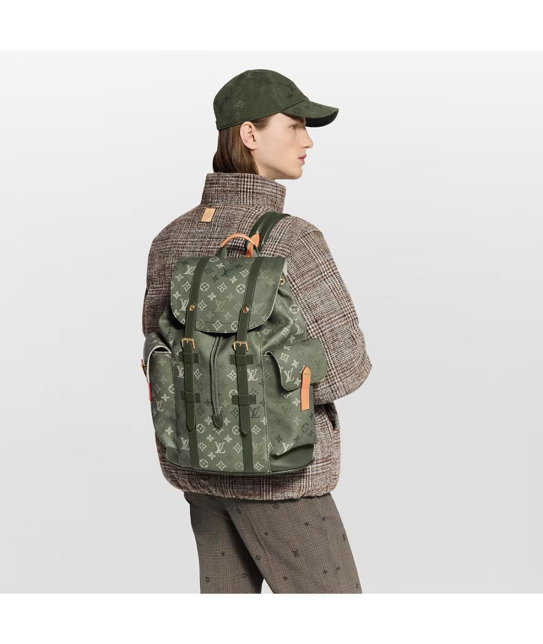 LOUIS VUITTON Зеленый рюкзак, фото 2